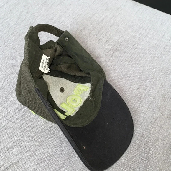 Cool  forest green black Policia logo baseball Hat - Picture 3 of 5